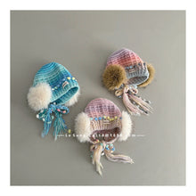 Load image into Gallery viewer, 【予約】レインボーニットキャップ シンプル ボア ニット帽 キャップ AW Kids 冬 Wselect
