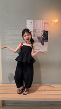 Load image into Gallery viewer, 【予約】Blackキャミセットアップ 夏 90~150cm 子供服 シック フリル Wselect SS 子供服 Wselect - W select baby kids