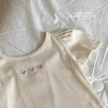 画像をギャラリービューアに読み込む, 【即納】ハートバッククロスT 半袖 トップス ninibello Kids W select