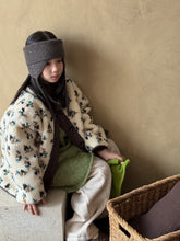 Load image into Gallery viewer, 【予約】花柄ボアコート 羽織 ボア あったか 冬90~150cm Wselect