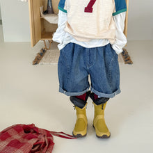 画像をギャラリービューアに読み込む, 【予約】 立体ハーフパンツ デニム bottom 春 夏 80~130cm Wselect - W select baby kids