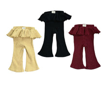 Cargar imagen en el visor de la galería, 【予約】フリルフレアパンツ AW 韓国 韓国子供服 2026 CON