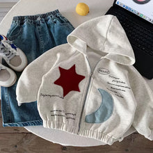 Cargar imagen en el visor de la galería, 【予約】パッチワークパーカー 羽織 トップス 秋 冬 kids ベビー キッズ 子供服 Wselect