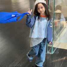 画像をギャラリービューアに読み込む, 【予約】英字ストレートデニムパンツ bottom 春 夏 80~130cm Wselect