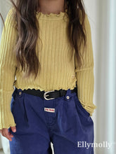 Load image into Gallery viewer, 【予約】ダイイングウェイブトップ 長袖 トップス AW 韓国 韓国子供服 2026 ELLYMOLLY - W select baby kids