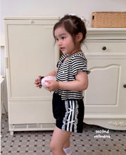 Charger l'image dans la galerie, 【即納】ボーダーアンサンブル セット second moment Tシャツ 韓国子供服 90〜160 Jr. Wselect - W select baby kids