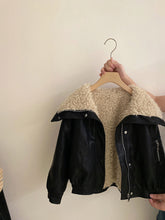Load image into Gallery viewer, 【予約】ボアエリレザーブルゾン 羽織 あったか おそろい 110~170cm Wselect