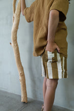 Load image into Gallery viewer, 即納【Original】W. モスリンストライプSETUP 夏 summer セットアップ brown オリジナル W select