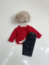 Cargar imagen en el visor de la galería, 【予約】ファーバケハ 帽子 ベビー帽子 cotton AW韓国子供服 2026 冬 atomeme Wselect