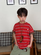 画像をギャラリービューアに読み込む, 【予約】エブリデイティー Tシャツ ボーダー 小学生 SS 韓国 2026 ELLYMOLLY