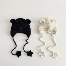 Cargar imagen en el visor de la galería, 【予約】星ニット帽子 キャップ kids AW レトロ Kids 冬 Wselect