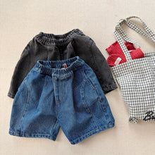 画像をギャラリービューアに読み込む, 【予約】 立体ハーフパンツ デニム bottom 春 夏 80~130cm Wselect - W select baby kids