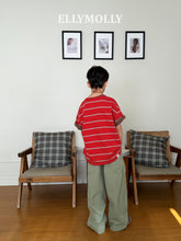画像をギャラリービューアに読み込む, 【予約】エブリデイティー Tシャツ ボーダー 小学生 SS 韓国 2026 ELLYMOLLY