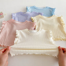 Cargar imagen en el visor de la galería, 【予約】フリルセットアップ 夏 73~120cm 子供服 フリル baby SS 子供服 Wselect - W select baby kids