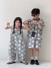 Load image into Gallery viewer, 【予約】スターセットアップ&ジャンプスーツ 夏 星柄 100~160cm 子供服 Wselect SS 子供服 Wselect - W select baby kids