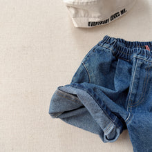 画像をギャラリービューアに読み込む, 【予約】 立体ハーフパンツ デニム bottom 春 夏 80~130cm Wselect - W select baby kids