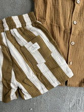 Load image into Gallery viewer, 即納【Original】W. モスリンストライプSETUP 夏 summer セットアップ brown オリジナル W select