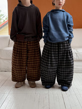 画像をギャラリービューアに読み込む, 【予約】ゆったりチェックパンツ bottom ゆったり 冬90~150cm Wselect