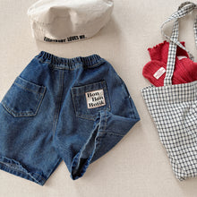 画像をギャラリービューアに読み込む, 【予約】 立体ハーフパンツ デニム bottom 春 夏 80~130cm Wselect - W select baby kids