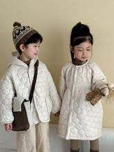Load image into Gallery viewer, 【予約】キルティングホワイトコート 羽織 あったか 冬80~130cm Wselect