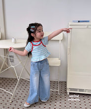 Charger l'image dans la galerie, 【即納】ボーダー重ね着T second moment 重ね着キャミ Tシャツ 韓国子供服 90〜160 Jr. Wselect - W select baby kids