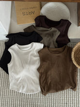 Load image into Gallery viewer, 【予約】リブハーフタンク tops 夏 80〜130 Tシャツ kids 子供服 SS Wselect - W select baby kids