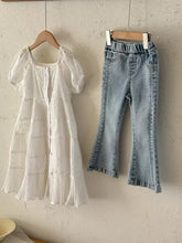 Load image into Gallery viewer, 【予約】コットンレースパフスリーブワンピ 夏 レース 100~150cm 子供服 Wselect SS 子供服 Wselect - W select baby kids