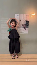 Load image into Gallery viewer, 【予約】Blackキャミセットアップ 夏 90~150cm 子供服 シック フリル Wselect SS 子供服 Wselect - W select baby kids