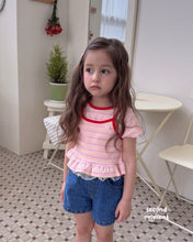 Charger l'image dans la galerie, 【即納】ボーダー重ね着T second moment 重ね着キャミ Tシャツ 韓国子供服 90〜160 Jr. Wselect - W select baby kids
