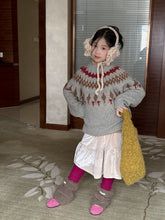 Load image into Gallery viewer, 【予約】ノルディックセーター ニット 長袖 冬90~150cm Wselect