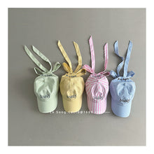 Load image into Gallery viewer, 【予約】ストライプリボンキャップ 夏 free 帽子 Wselect SS Wselect - W select baby kids