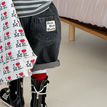 画像をギャラリービューアに読み込む, 【予約】 立体ハーフパンツ デニム bottom 春 夏 80~130cm Wselect - W select baby kids