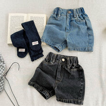 Charger l'image dans la galerie, 【予約】シンプルデニムショートパンツ 夏 denim 80~130cm 子供服 Wselect SS 子供服 Wselect - W select baby kids