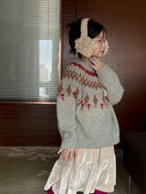 Load image into Gallery viewer, 【予約】ノルディックセーター ニット 長袖 冬90~150cm Wselect