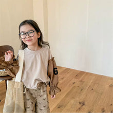 Load image into Gallery viewer, 【予約】 リメイク風ナンバリングTOPS 切り替え 80~130cm Wselect - W select baby kids