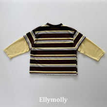 Load image into Gallery viewer, 【予約】キャンパスカラーブロックティー 長袖 トップス AW 韓国 韓国子供服 2026 ELLYMOLLY - W select baby kids