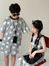Load image into Gallery viewer, 【予約】スターセットアップ&ジャンプスーツ 夏 星柄 100~160cm 子供服 Wselect SS 子供服 Wselect - W select baby kids