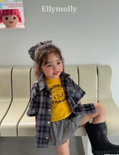 画像をギャラリービューアに読み込む, 【予約】オーバーシャツ チェック SS 韓国 2026 ELLYMOLLY - W select baby kids