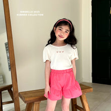 画像をギャラリービューアに読み込む, 【即納】ハートバッククロスT 半袖 トップス ninibello Kids W select