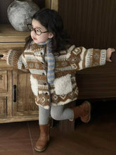 画像をギャラリービューアに読み込む, 【予約】ノルディックボアコート 長袖 ふわふわ 冬80~130cm Wselect