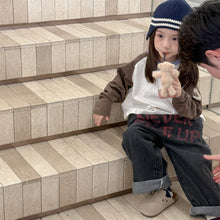 画像をギャラリービューアに読み込む, 【予約】英字ストレートデニムパンツ bottom 春 夏 80~130cm Wselect