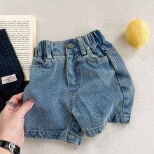 Charger l'image dans la galerie, 【予約】シンプルデニムショートパンツ 夏 denim 80~130cm 子供服 Wselect SS 子供服 Wselect - W select baby kids