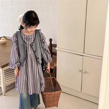 画像をギャラリービューアに読み込む, 【予約】 フリルミドルワンピース ホワイト ブルー 80~130cm Wselect - W select baby kids