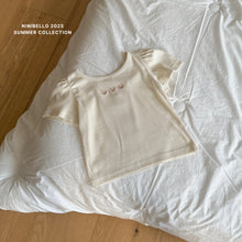 画像をギャラリービューアに読み込む, 【即納】ハートバッククロスT 半袖 トップス ninibello Kids W select