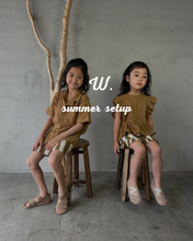Load image into Gallery viewer, 即納【Original】W. モスリンストライプSETUP 夏 summer セットアップ brown オリジナル W select