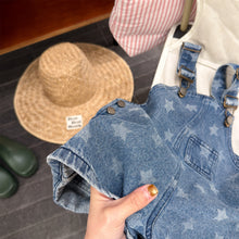 画像をギャラリービューアに読み込む, 【予約】ショートデニムサロペット 星 ドット 春 夏 80~130cm Wselect