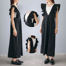 画像をギャラリービューアに読み込む, 【即納】Vラインドットワンピース ワンピ 秋 ladies レディース Wselect