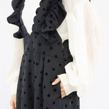 画像をギャラリービューアに読み込む, 【即納】Vラインドットワンピース ワンピ 秋 ladies レディース Wselect