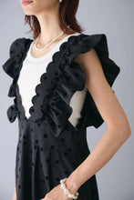 画像をギャラリービューアに読み込む, 【即納】Vラインドットワンピース ワンピ 秋 ladies レディース Wselect