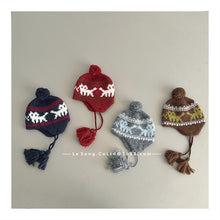 Cargar imagen en el visor de la galería, 【予約】猫ニット帽 シンプル ボア ニット帽 キャップ AW Kids 冬 Wselect